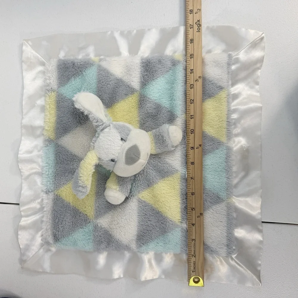 Baby Essentials Dog‎ Lovey Puppy Security Blanket Satin Trim Pastel Snuggle Dog